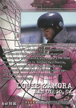 2000 Fleer Adrenaline - The A List #AL6 Louie Zamora Back